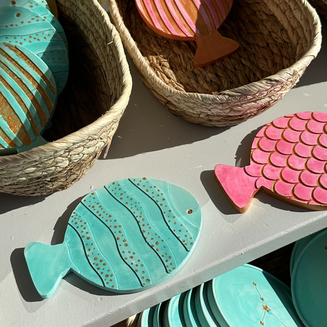 Summer Fish Coaster by My Tiny Sanctuary